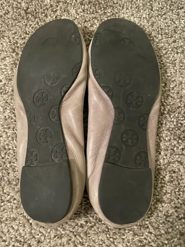 Tory Burch Flats Gray & Silver Flats - Image 4
