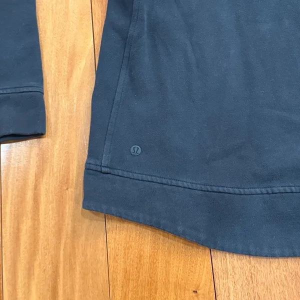 lululemon Fleece Be True Moto‎ Full Zip Heavyweight Cotton Fleece Hooded size 10 - Image 7