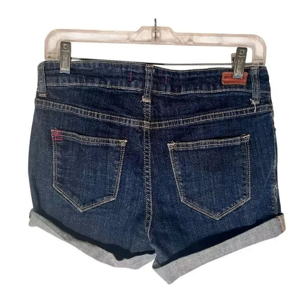 BDG Cuffed Shortie Jean Shorts Women's Size 29 Mid Rise Stretch Denim Dark Blue - Image 2