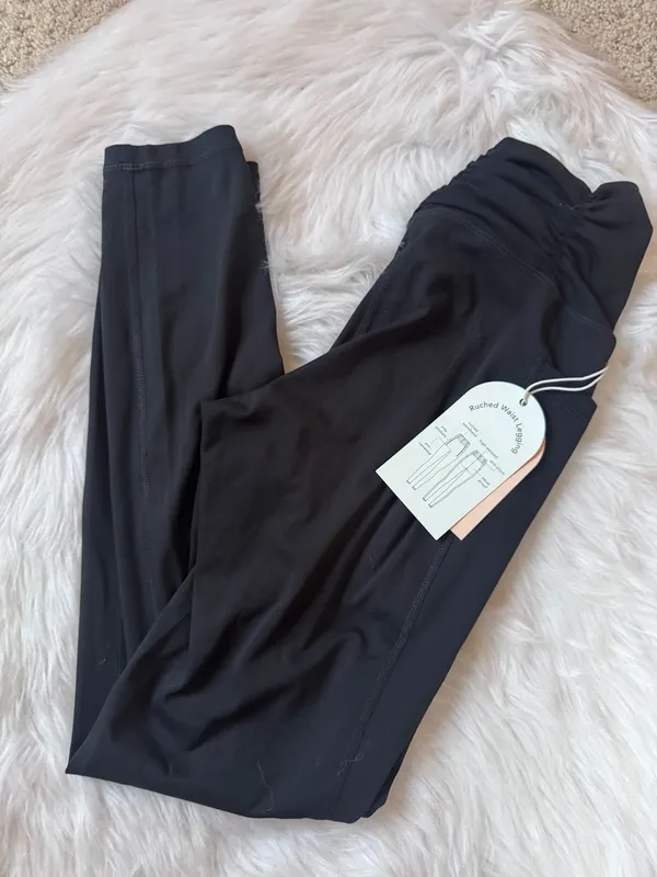 NWT Blogilates Ruched Waist Leggings Black Small - Image 10