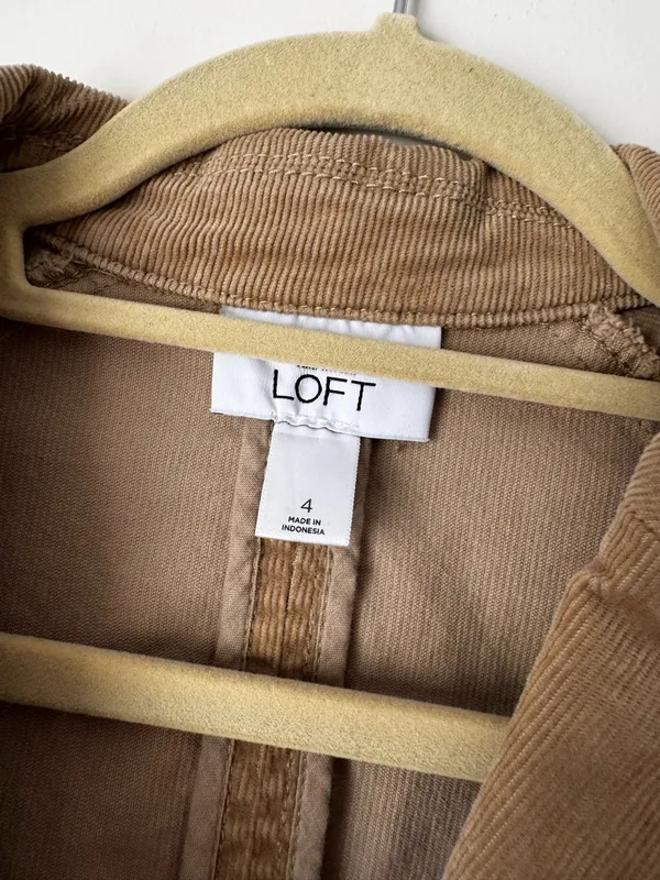 Ann Taylor Loft Corduroy Jacket Belted - Image 2