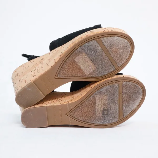 Franco Sarto Black Mesh Wedge Sandals Size 7.5 - Image 11
