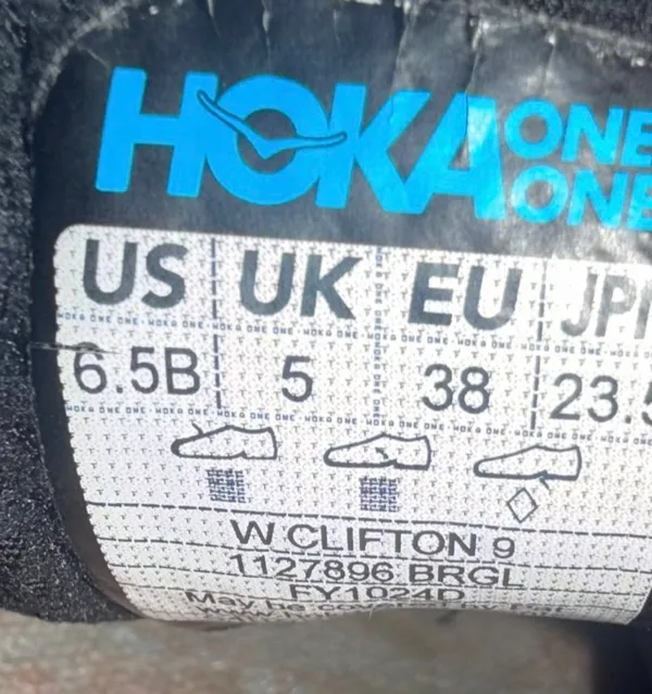 Women’s HOKA One Clifton 9 Running Shoes Size 6 - Image 6