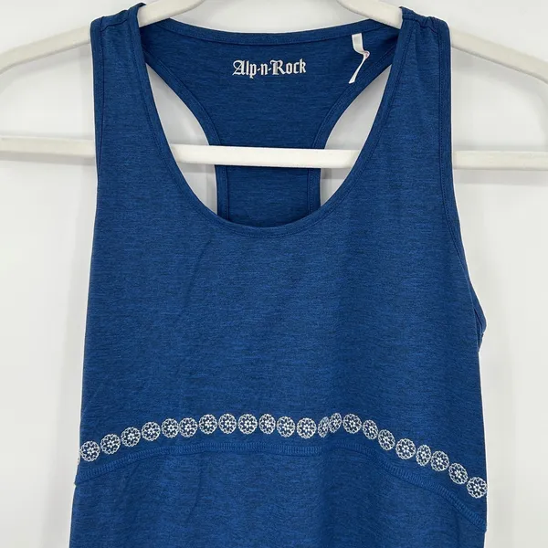 Alp-n-Rock Womens Blue Racerback Mini Athletic Dress Sz 1 XS Lightweight Travel‎ - Image 2