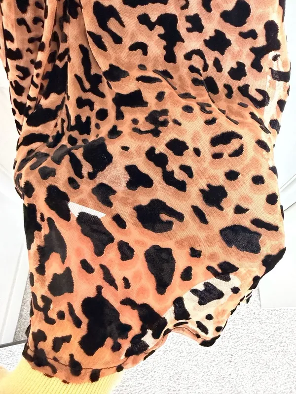 Forever 21 Leopard Print Velvet Burnout Mini Slip Dress - Image 7