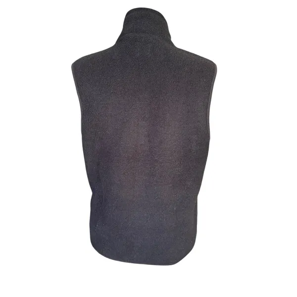 GAP zip up sleeveless mock neck black stretchy vest with pockets women's XS - Image 4