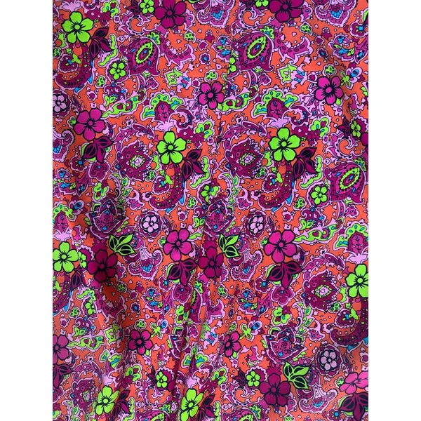 Vintage floral retro funky midi dress Small - Image 4