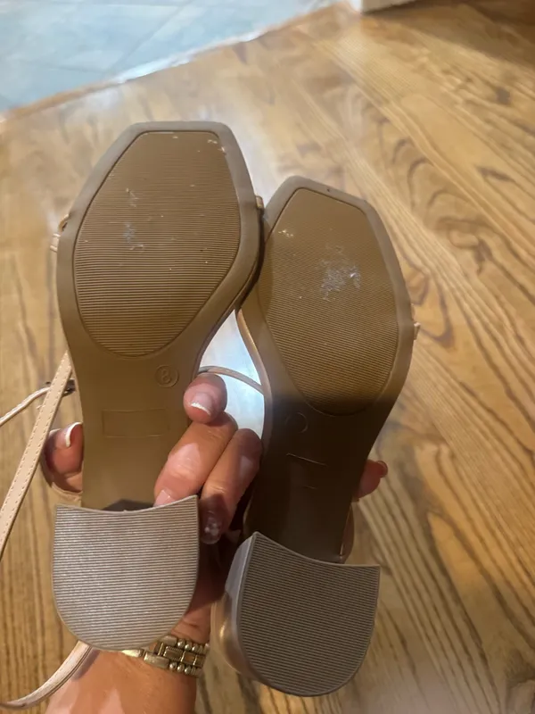 Tan High-Heel Boutique open Toe Dress Shoes - Image 2
