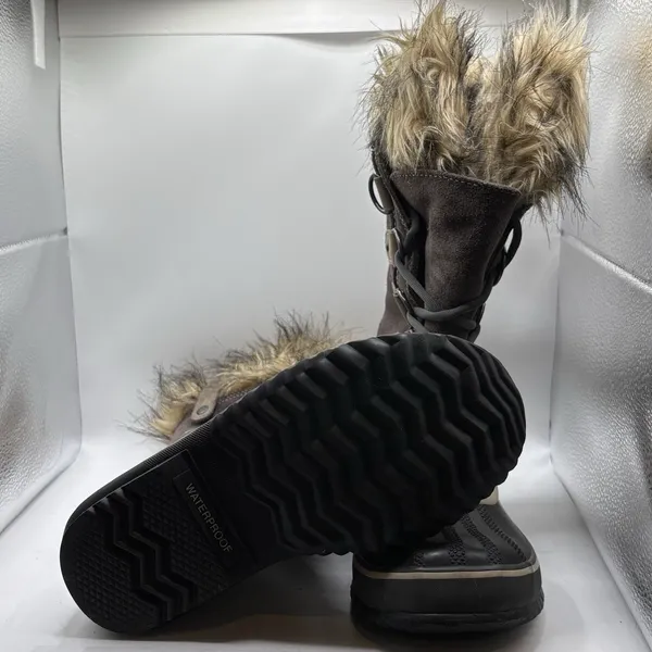 Sorel Joan of Arctic Winter Snow Boots Womens Size 6 Tall Waterproof Faux Fur - Image 7