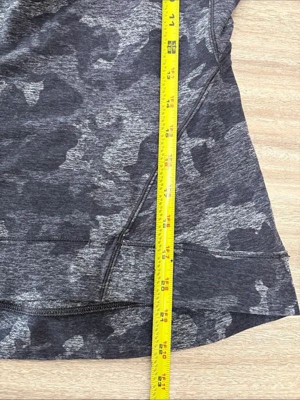 Lululemon Outrun the Elements 1/2 Zip Pullover Long Sleeve Top Blue Black Camo - Image 8