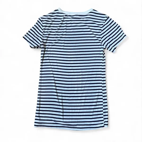 Zara Women's White and Blue T-shirt - Image 3