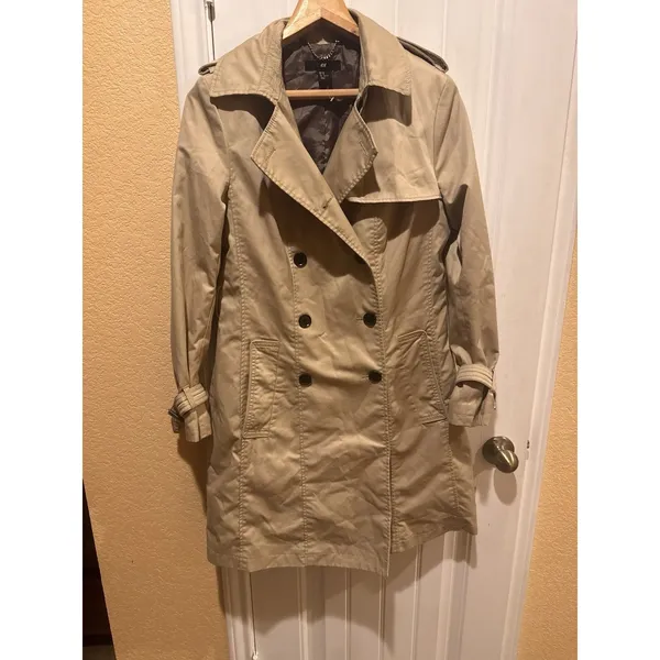 H&M Trench Coat, Sz: 10 - Image 4