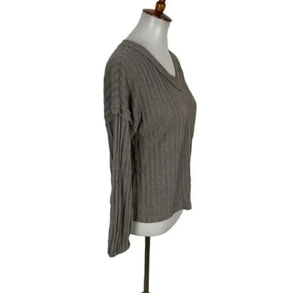 Altard‎ State Top Small Tan Long Sleeve Casual Boho Preppy Cozy - Image 3