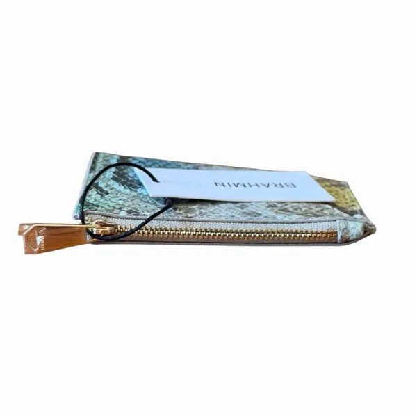 Brahmin NWT Mckenna Coin Purse Small Pouch Clutch Cerulean All Over Snake Print - Image 6