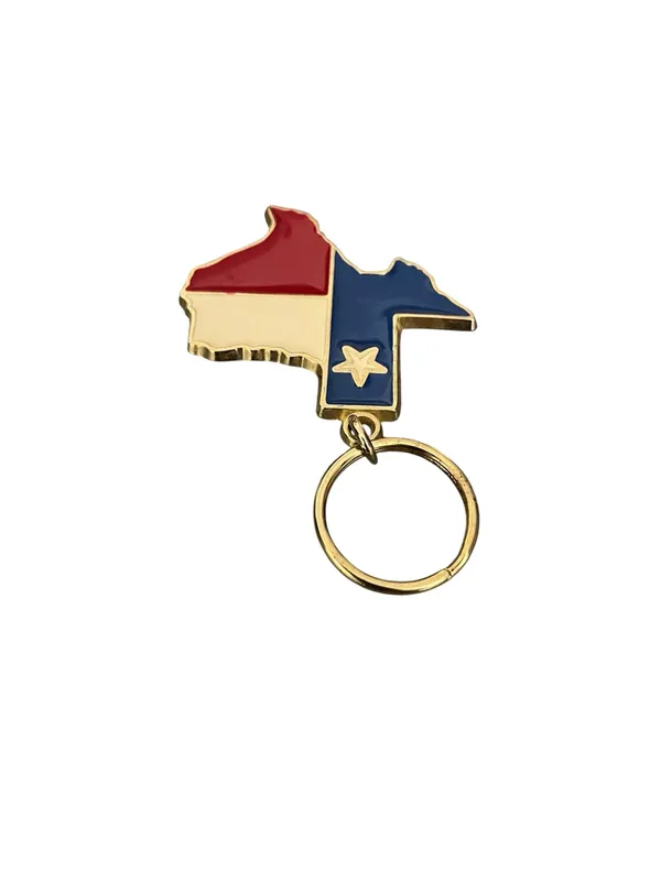 Texas Shaped Keychain Enamel Metal State Flag Design Lone Star - Image 6
