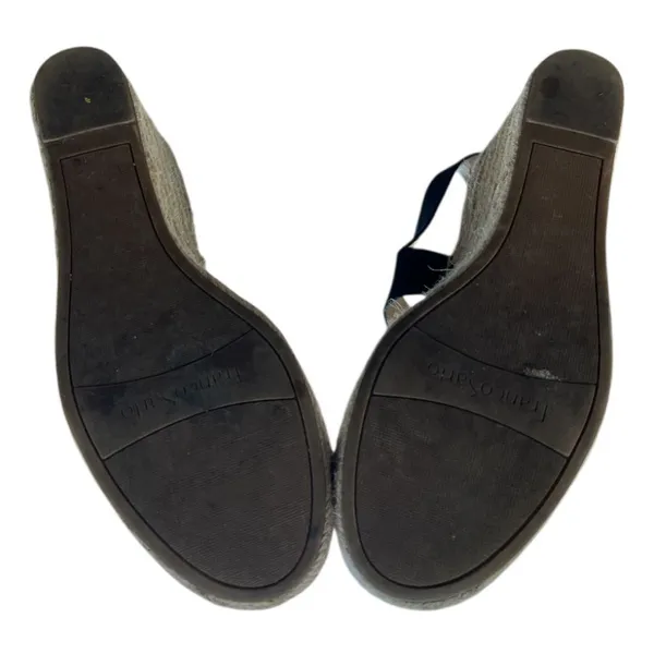 Franco Sarto Tulsa ‎ Black Espadrille Wedge Sandals Women's Size 8.5 M 4" Heel - Image 11