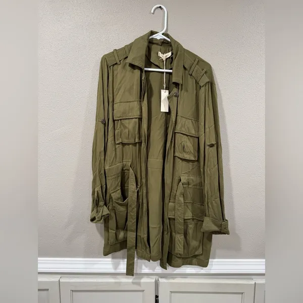 NWT GILDED INTENT Twill Military Jacket - Image 4