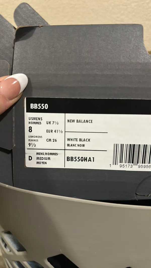 New Balance 550 Sneakers White Black 8 - Image 2