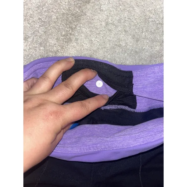 Lululemon Womens Pants Straight Leg Mixed Material Pull On Black Size 4 Thick - Image 5