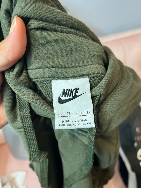 Nike olive green hoodie in XS #athletic #swoosh - Image 5