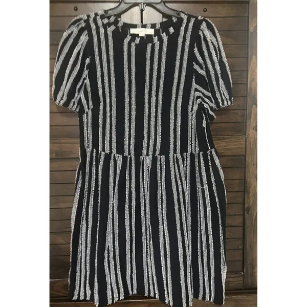LOFT Dress Small Petite Navy And White. Comfy, Stretchy, Classic, Preppy, Career - Image 2