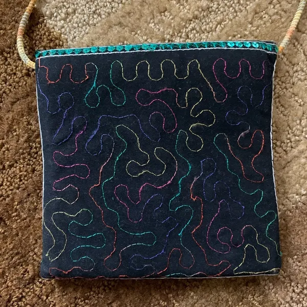 Artisan Purse Made in Pakistan Crossbody Sequin Beaded Embroider Handmade Small - Image 3