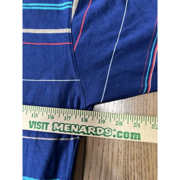 Pandora Womens Dress Size‎ Large Striped 3/4 Sleeve Made In USA Classic VTG - Image 6