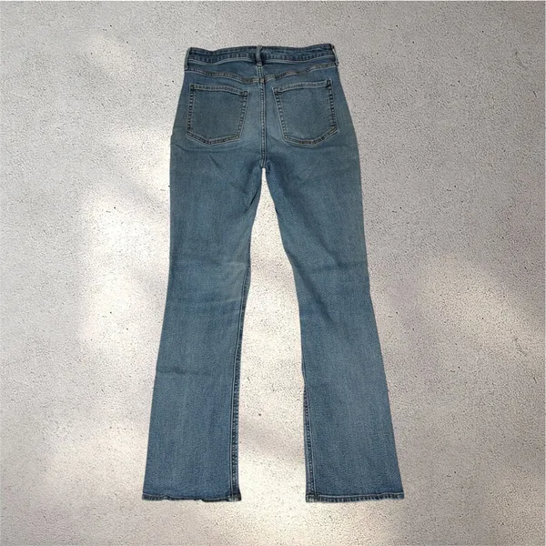 Old Navy Extra High Rise Kicker Bootcut Jeans Women's 8 Button Fly Western Y2K - Image 2