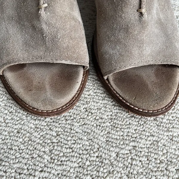 Frye Courtney Ash Suede Peeptoe Sling Booties ⭐️ - Image 3