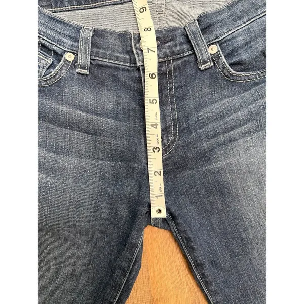 7‎ For All Mankind Roxanne Skinny Jeans Dark Wash Stretch Women's 26 - Image 8