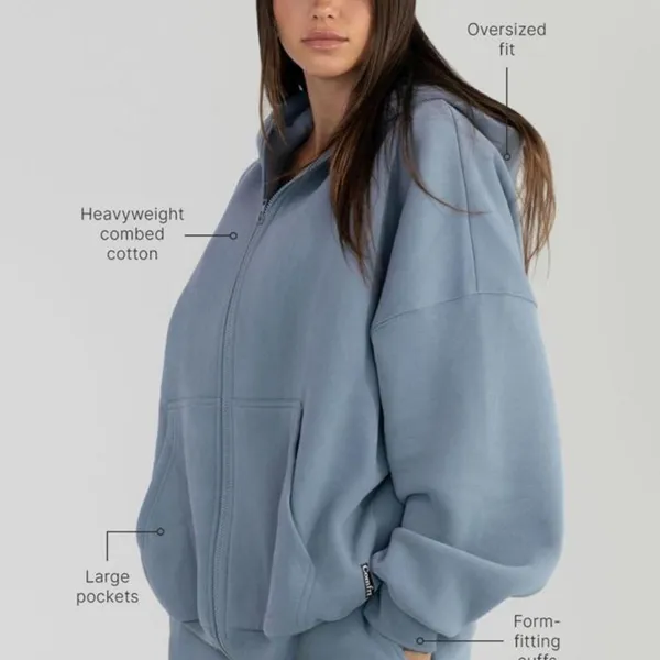 NWT COMFRT SIGNTURE HOODIE Allure blue - Image 4