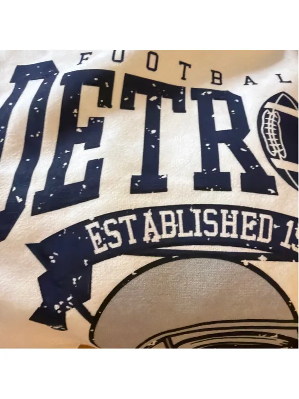 NEW Game Day Detroit Hoodie Football Graphic Pullover Sweatshirt M - Image 6