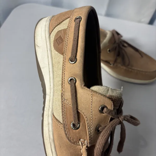 Sperry Women Top-Sider BLUEFISH SPARKLE (Linen Gold) Boat Shoes STS84436‎ Sz 8.5 - Image 2