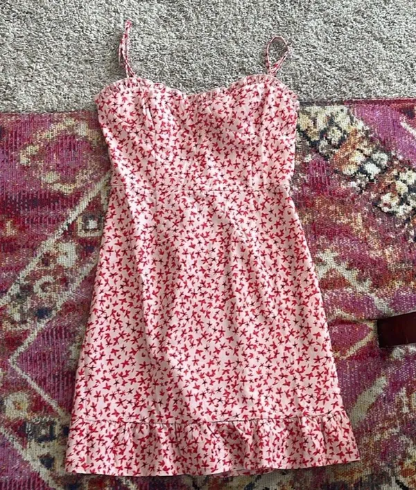 Princess Polly Deniz Mini Dress Blush Size 4 - Image 6