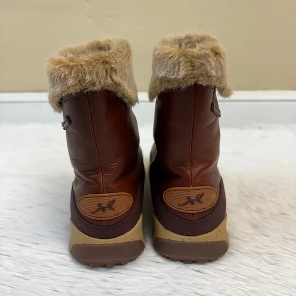 Chaco Women's Borealis Mid Waterproof Leather Boots Spice Brown Size 8 - Image 5