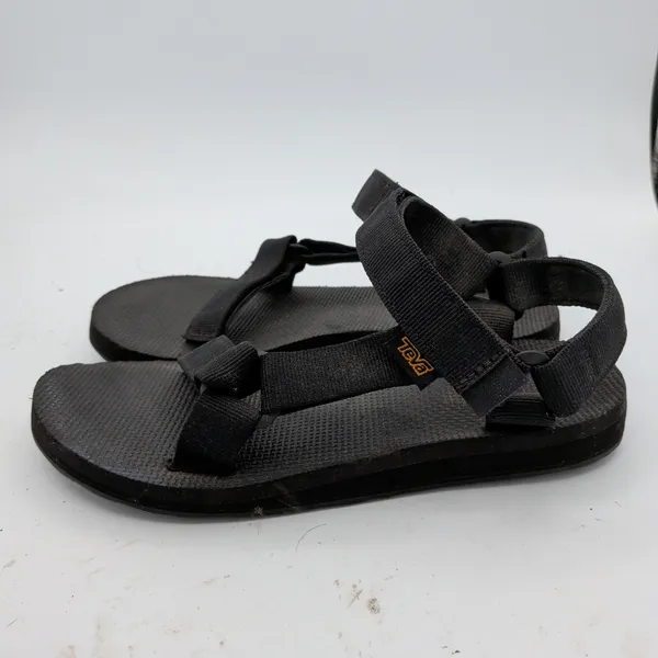 Teva Original Universal Black Sport Sandals Womens 7 1003987 Hook Loop Straps - Image 2