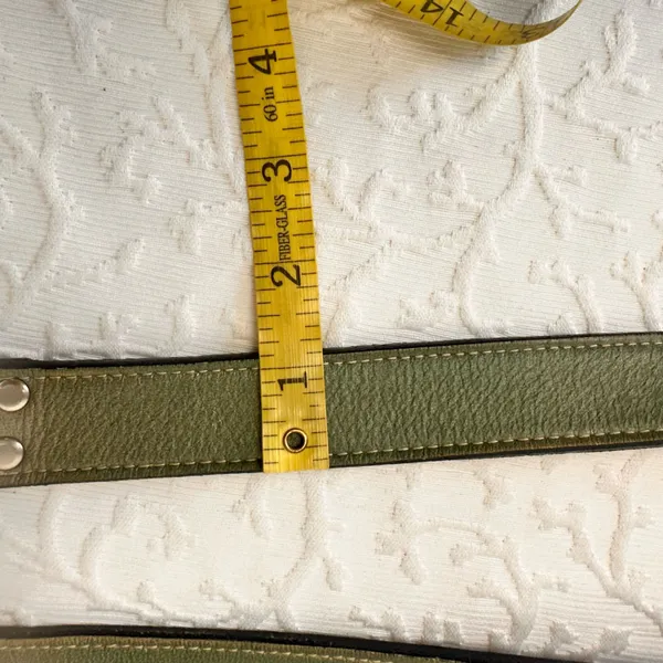 Belt Vintage Women's Leather Western Olive Green Designer Cowboy Unisex Classic - Image 8