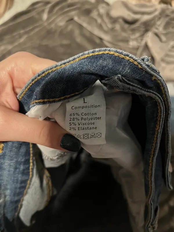 Boutique Distressed Mom Jeans - Image 3