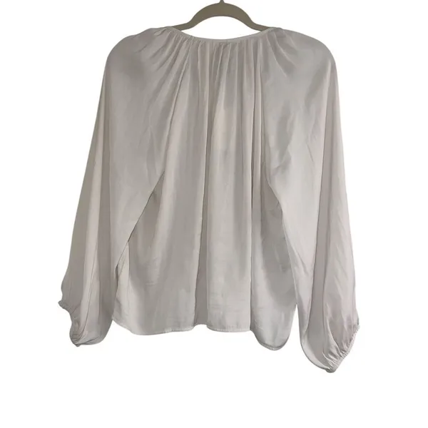 ✨A New Day Women's Balloon Long Sleeve Femme Popover Cream Sz Medium Shirt✨ - Image 6