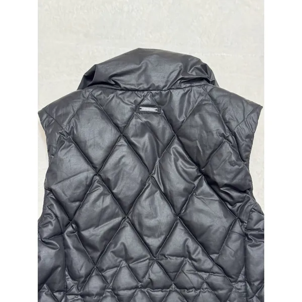 Athleta Womens Quilted Puffer Vest Full Zip Minimalist Black Size M - Image 6