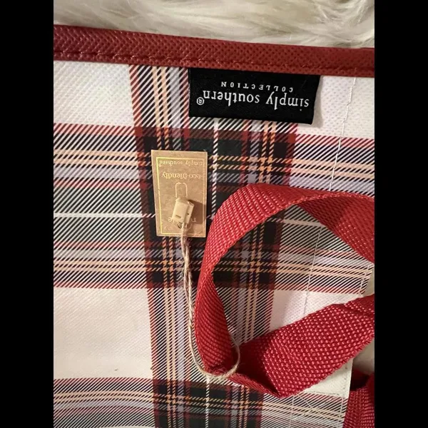 Simply Southern NWT Plaid Tote Bag - Image 5
