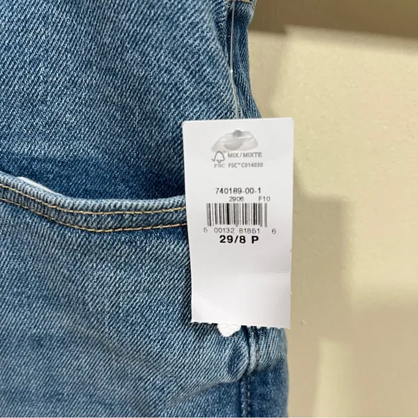 NWT GAP High Stride Wide-Leg Ankle Jeans size 8 petite denim high rise - Image 5