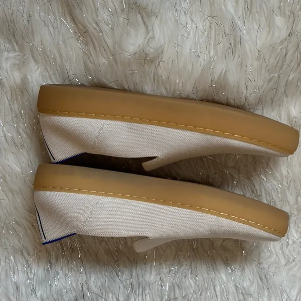 Rothy's Women’s Ivory Beige Slip-On Comfort Flat Sneakers Size W9.5 - Image 14