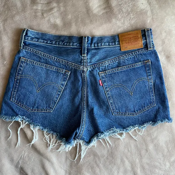 Levi's 501 Denim Cut Off Shorts - Image 2