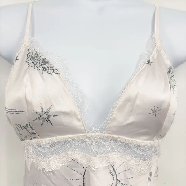 Victoria's Secret Womens Celestial Lace Trim Astrology Satin Slip Dress Size XS - Image 4