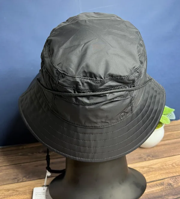 Lululemon Patch Logo Bucket Hat NWT Size S/M (Black) - Image 6