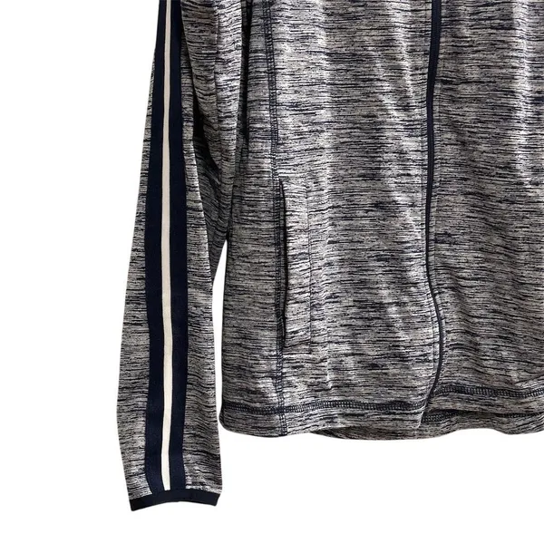 NY Yankees Genuine Merchandise 4her Women's Full Zip Hooded Jacket Blue‎ Size M - Image 8