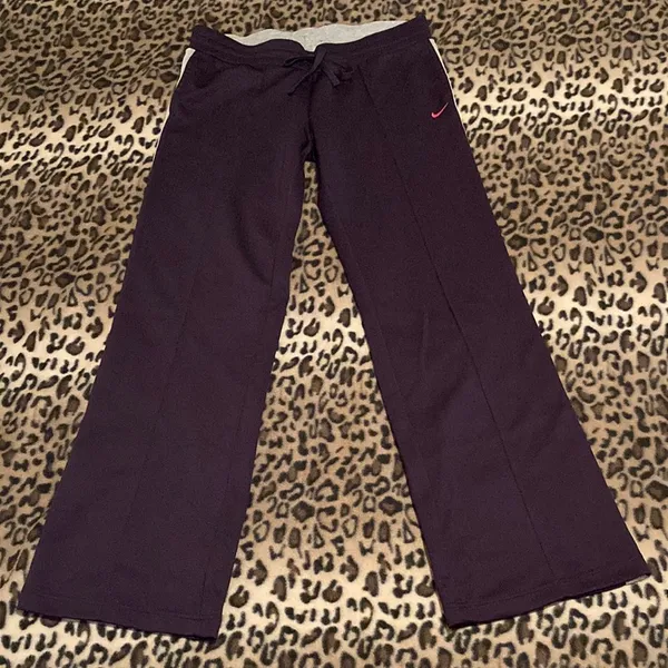 NIKE Track Pants Women's Size M Nike Athletic Wear Drawstring Waist Track Pants - Image 2