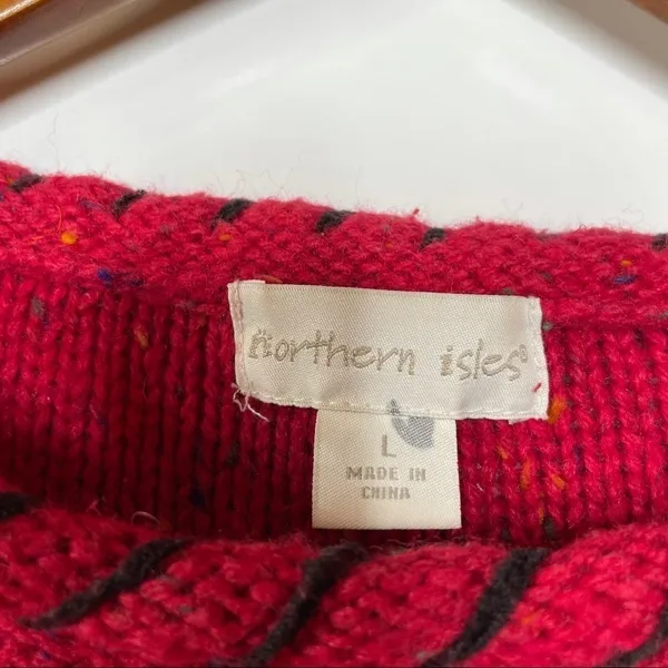Northern Isles Reindeer Sweater‎ Large Red - Image 4