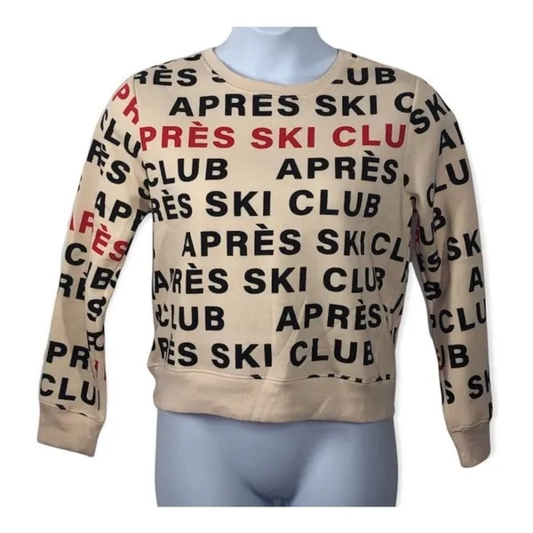 Chemistry Après Ski Club Crewneck Sweatshirt NWT Ski Core Aspen Cabin Cozy Lounge Wear - Image 4